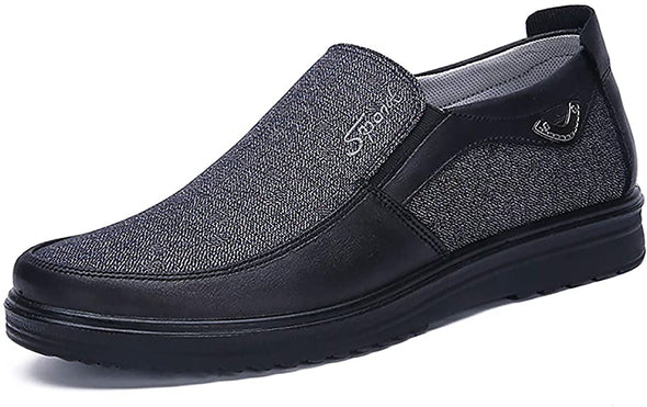 Men's Slip-on Loafer Casual Driving Shoes Breathable Canvas Comfortable Lightweight Great Travel Walking Shoes for Adult Male