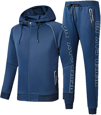 Men's Casual Tracksuits Long Sleeve Jogging Suits Sweatsuit Sets Track Jackets and Pants 2 Piece Outfit