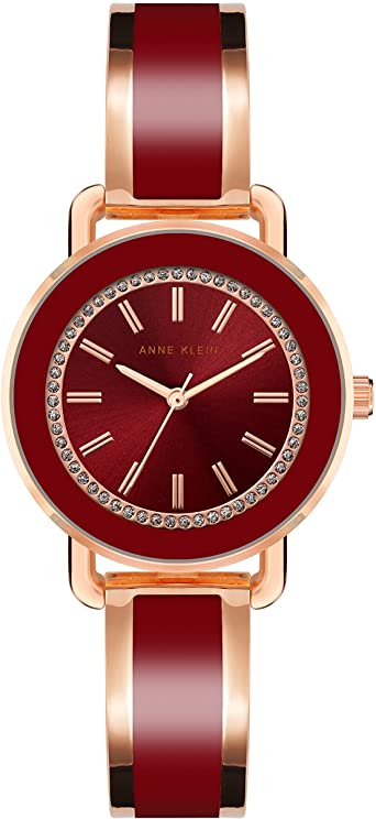 Anne Klein Women's Glitter Accented Bangle Watch