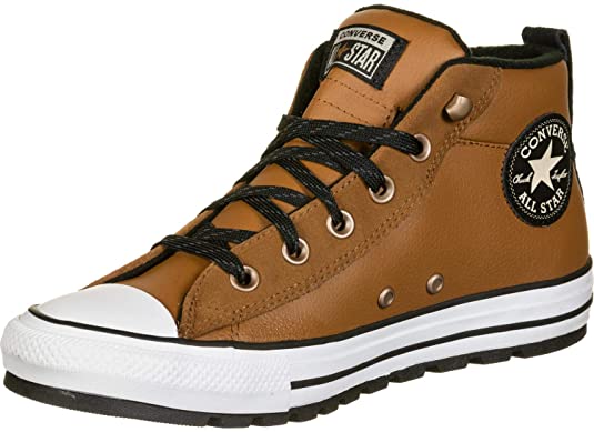 Converse unisex All Star Leather Street Mid Top Sneaker