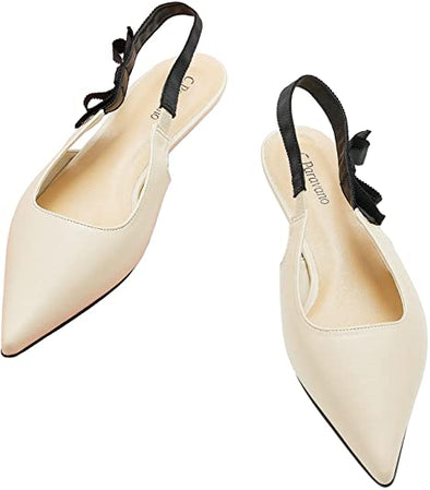Slingback Pumps I Women's Pumps I Slingback Heels I Women's Slingback I Beige Slingback Pumps I Women's Slingback Shoes I Black Slingback Pumps