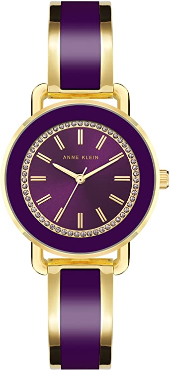 Anne Klein Women's Glitter Accented Bangle Watch