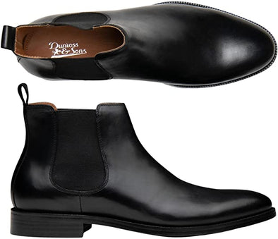 Chelsea Boots for Men, Stylish Shoes for Men - Mens Casual Boots w/Padded Ortholite Footbed for All Day Comfort - Men Chelsea Boots Brown Leather