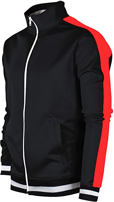 Mens exclusive Premium Slim Track Jacket - Side Taping