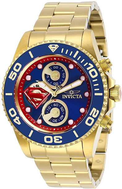 Invicta Men's DC Comics Quartz Watch with Stainless Steel Strap, Black, Silver, Two Tone