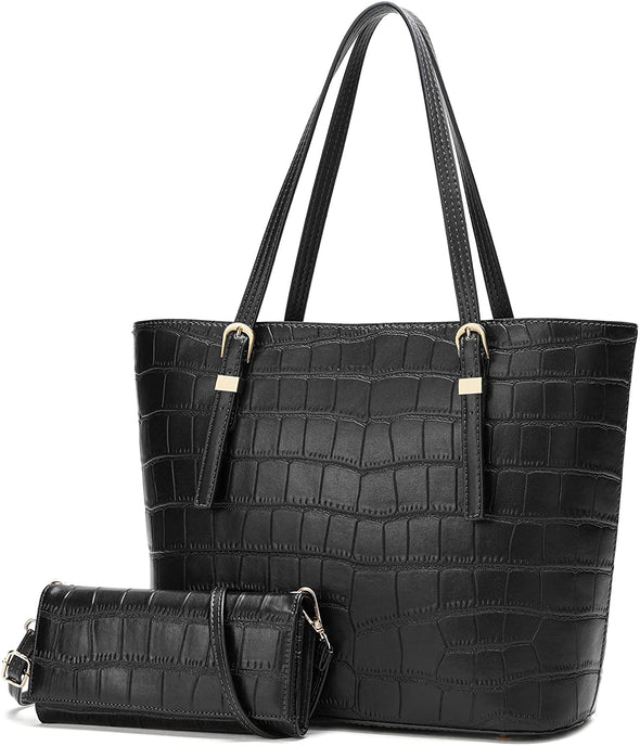 Tote Bag Purses and Handbag for Women Vegan Leather Shoulder Bags