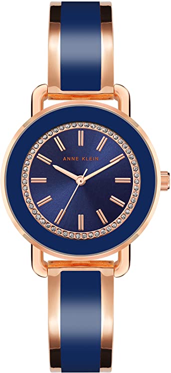 Anne Klein Women's Glitter Accented Bangle Watch