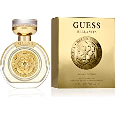 GUESS Fragrance Bella Vita Eau De Parfum Edp Spray Perfume for Women fluid_ounces, Gold, 1.7 Fl Oz