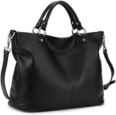 Women's Soft Genuine Leather Tote Bag, Top Satchel Purses and Handbags