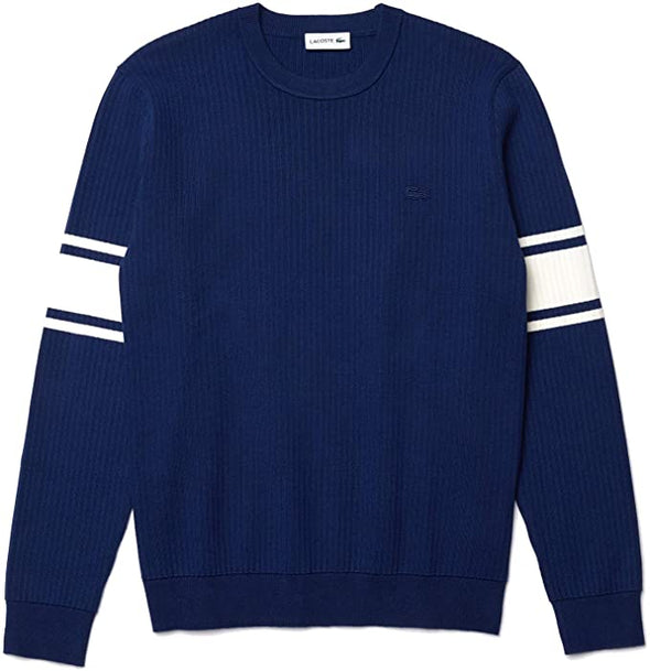 Lacoste Men's Long Sleeve Semi Fancy Regular Fit Sweater