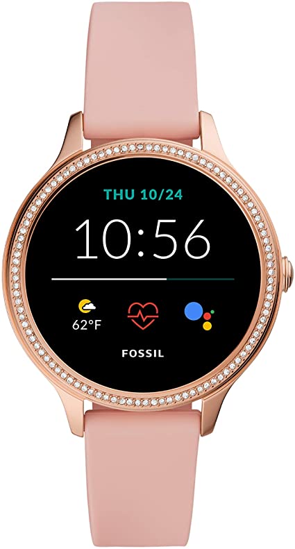 Fossil Women's Gen 5E 42mm Stainless Steel Touchscreen Smartwatch with Speaker, Heart Rate, Contactless Payments and Smartphone Notifications