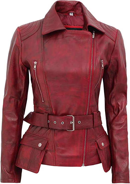 Womens Leather Jacket - Real Lambskin Leather Jackets For Women