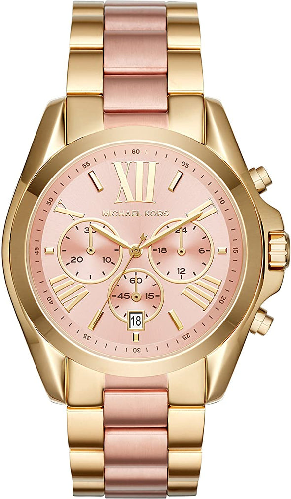 Michael Kors Women's Bradshaw Stainless Steel 43MM Chronograph Watch