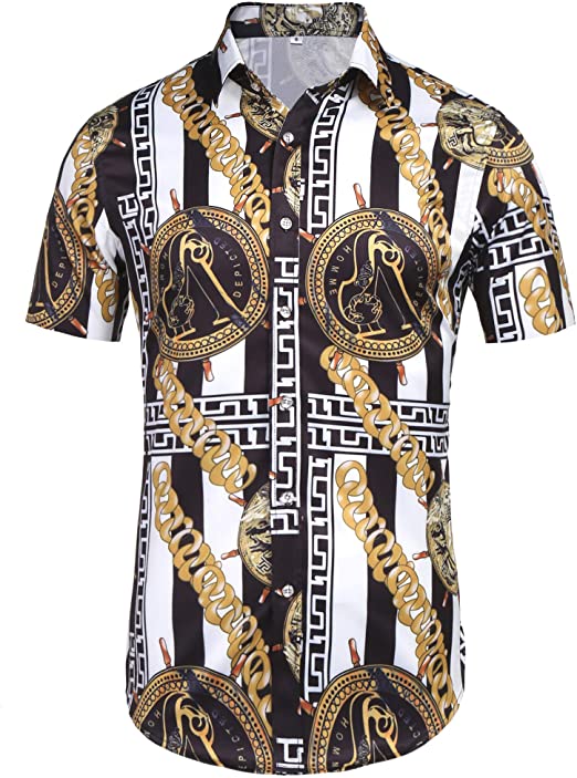 Forever fashion dress men's short sleeves shirt.