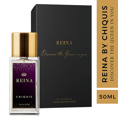 Whiff - REINA by Chiquis Rivera - Limited Edition Signature Scent - Scents of Jasmine, Saffron, Amberwood, Ambergris, & Vanilla - Premium Designer Bottle Gift Set - 1.7 fl oz/50ml - Perfume for Women