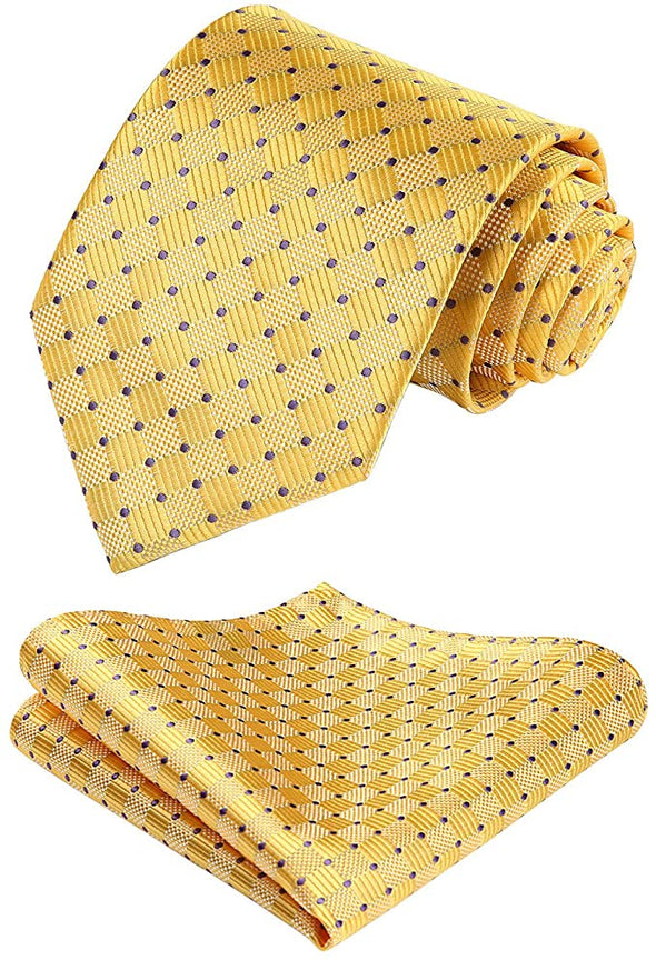Tie Handkerchief Men's Necktie & Pocket Square Set