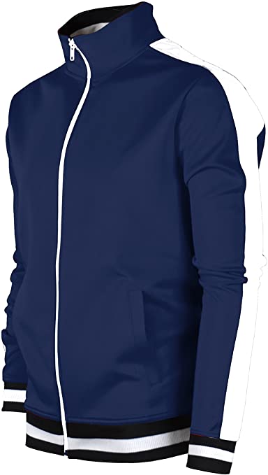 Mens exclusive Premium Slim Track Jacket - Side Taping