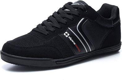 Alpine Swiss Liam Mens Fashion Sneakers Suede Trim Low Top Lace Up Tennis Shoes
