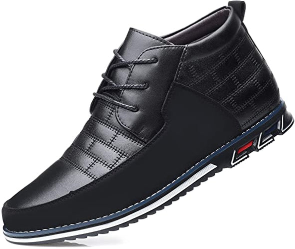 Men Casual Shoes High-top Driving Boots Luxury Walking Sneakers for Male Business Loafers Office Dress Outdoor