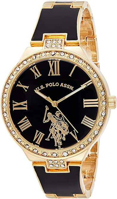 U.S. Polo Assn. Women's Analog-Quartz Watch with Alloy Strap, Gold WATCH