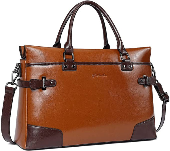 Leather Briefcase Messenger Satchel Bags Laptop Handbags for Women