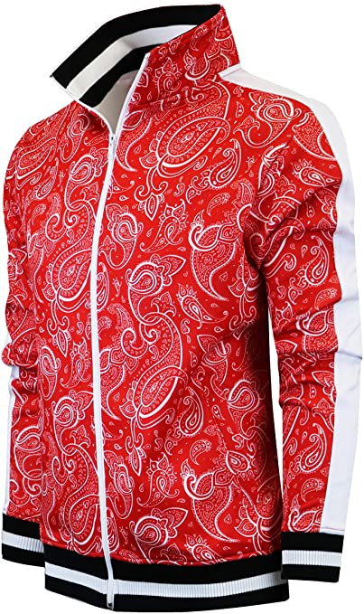 Mens Urban Premium Track Jacket - Slim Fit Side Taping Sportswear Urbanwear Streetwear Fashion Top