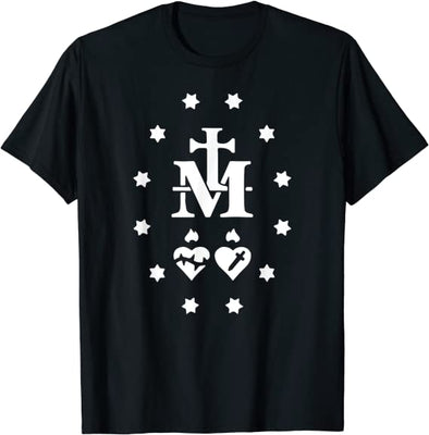 Miraculous Medal Gift Immaculate Heart Mary Catholic Marian T-Shirt