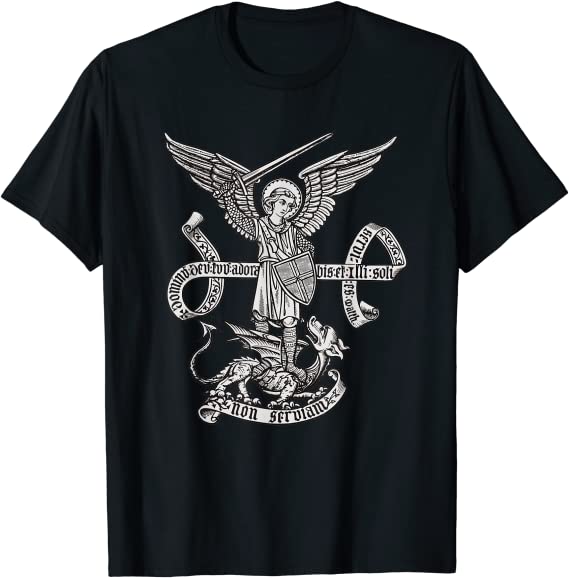 St Michael Archangel Catholic Angel defend us T-Shirt