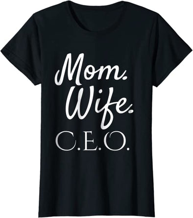 WOMEN'S WIFE MOM CEO BOSS GIRL POWER T SHIRTS
