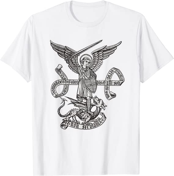 St Michael Archangel Catholic Angel defend us T-Shirt