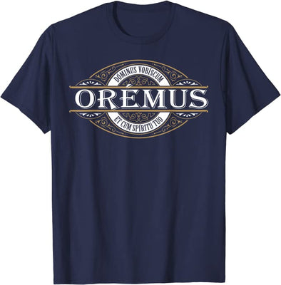 Traditional Latin Mass Oremus Dominus Vobiscum Catholic T-Shirt