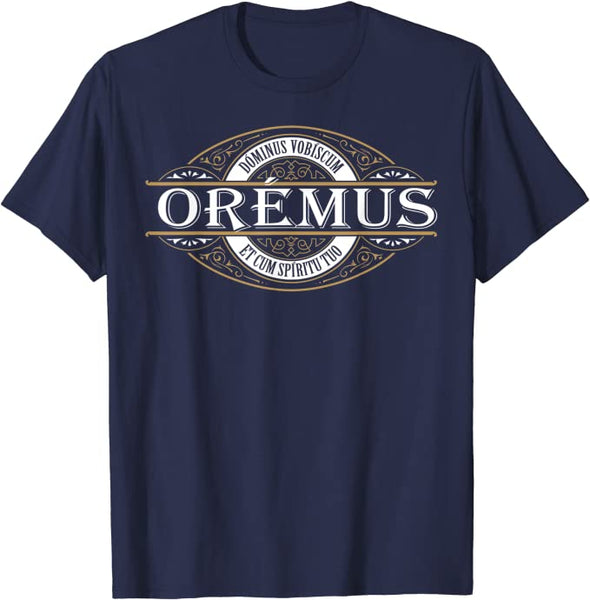 Traditional Latin Mass Oremus Dominus Vobiscum Catholic T-Shirt