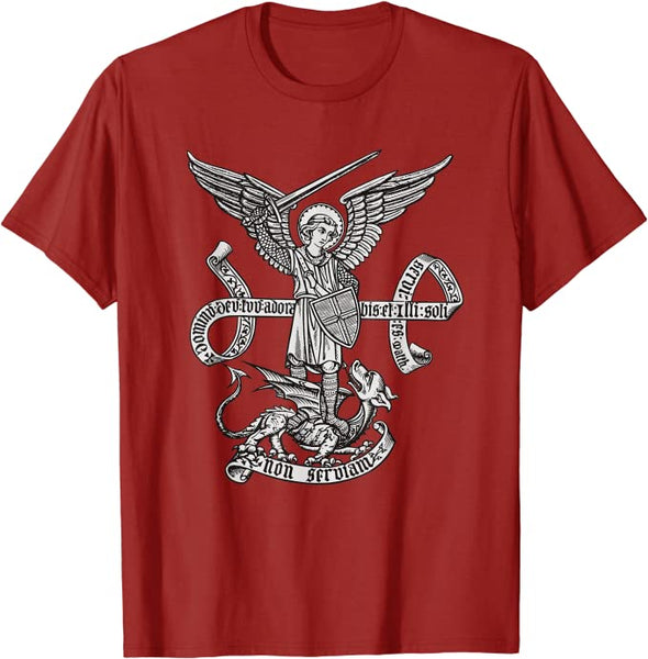 St Michael Archangel Catholic Angel defend us T-Shirt