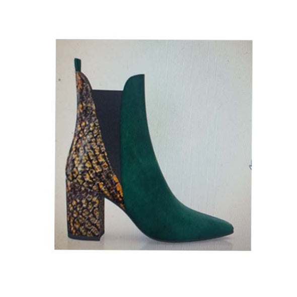 Women everyday ankle heeled boots