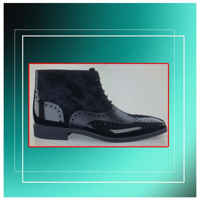 MEN'S BROGUE ANKLE BOOTS