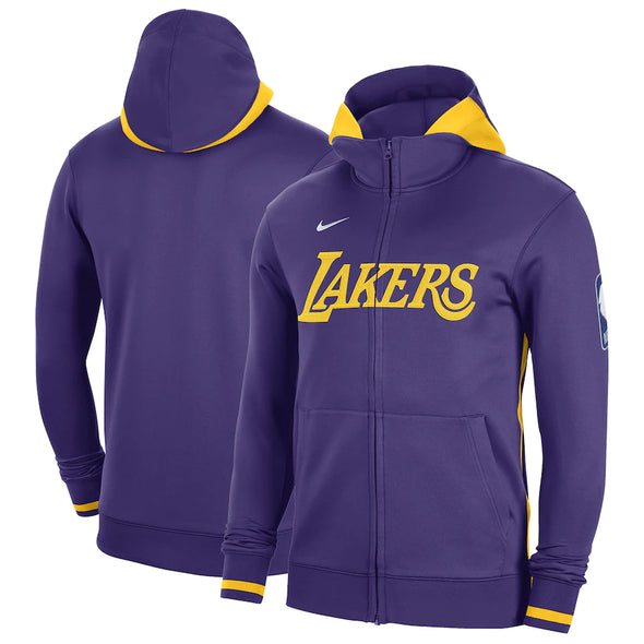 Los Angeles Lakers Nike Authentic Showtime Performance Full-Zip Hoodie - Purple