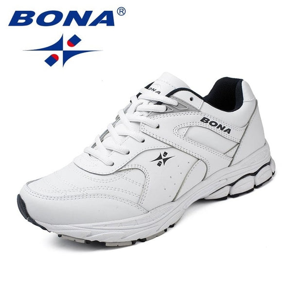 BONA New Classics Style Men Running Shoes Lace Up Men Athletic Shoes Outdoor Jogging Sneakers Comfortable Light Free Shipping