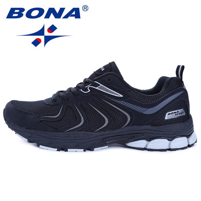 BONA New Arrival Hot Style Men Running Shoes Lace Up Breathable Comfortable Sneakers Outdoor Walking Footwear Men Free Shipping