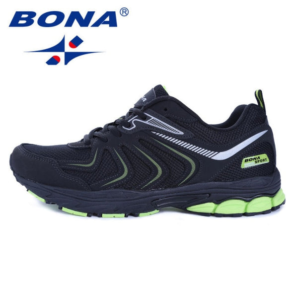 BONA New Arrival Hot Style Men Running Shoes Lace Up Breathable Comfortable Sneakers Outdoor Walking Footwear Men Free Shipping