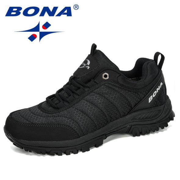 BONA 2020New Arrival Hiking Shoes Man Mountain Climbing Shoes Outdoor Trainer Footwear Men Trekking Sport Sneakers Male Comfy