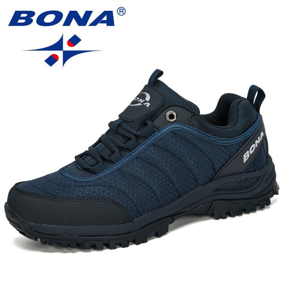 BONA 2020New Arrival Hiking Shoes Man Mountain Climbing Shoes Outdoor Trainer Footwear Men Trekking Sport Sneakers Male Comfy