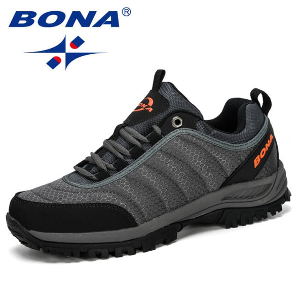 BONA 2020New Arrival Hiking Shoes Man Mountain Climbing Shoes Outdoor Trainer Footwear Men Trekking Sport Sneakers Male Comfy