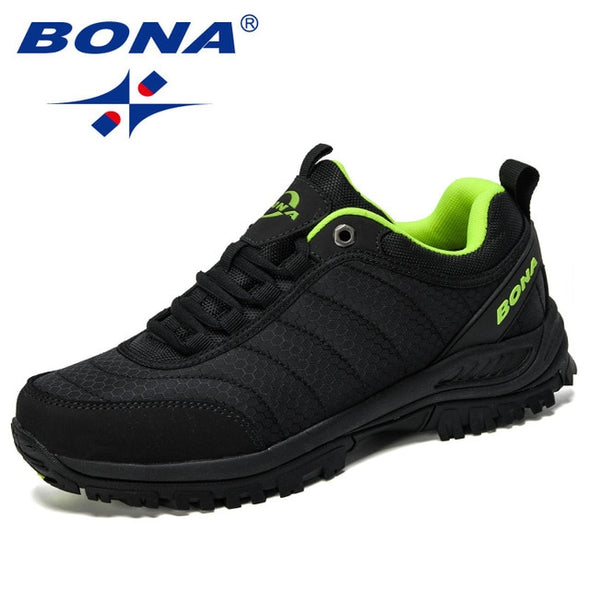 BONA 2020New Arrival Hiking Shoes Man Mountain Climbing Shoes Outdoor Trainer Footwear Men Trekking Sport Sneakers Male Comfy
