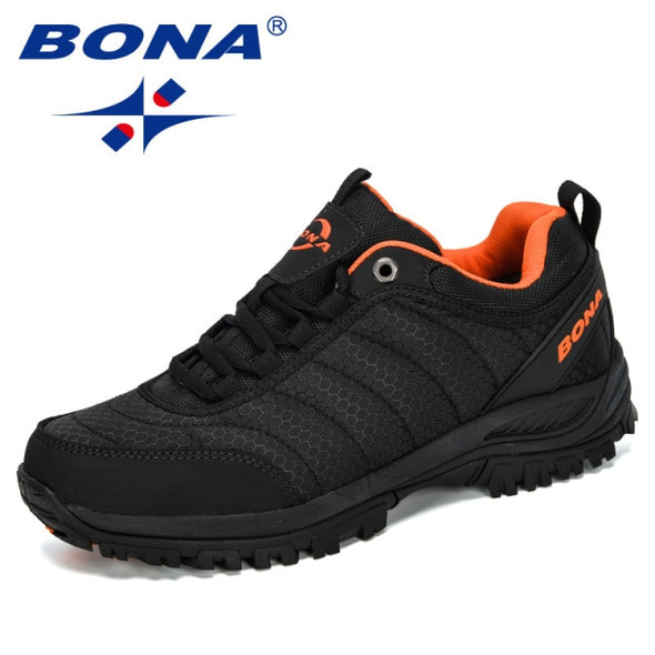 BONA 2020New Arrival Hiking Shoes Man Mountain Climbing Shoes Outdoor Trainer Footwear Men Trekking Sport Sneakers Male Comfy
