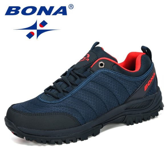 BONA 2020New Arrival Hiking Shoes Man Mountain Climbing Shoes Outdoor Trainer Footwear Men Trekking Sport Sneakers Male Comfy