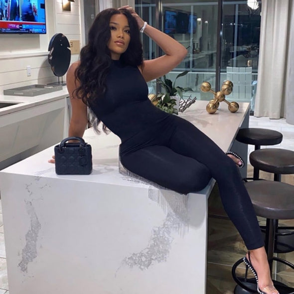 Bodycon Jumpsuit Elegant Long Womens Overalls Summer Sleeveless Sexy Night Party Jumpsuit 2020 Female White Bodysuit Plus Size