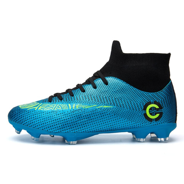 Men Large Size FG/TF Soccer Shoes Football Cleats Soccer Ankle Boots Teenager Training Sneakers Kids Indoor Sports Shoes Unisex