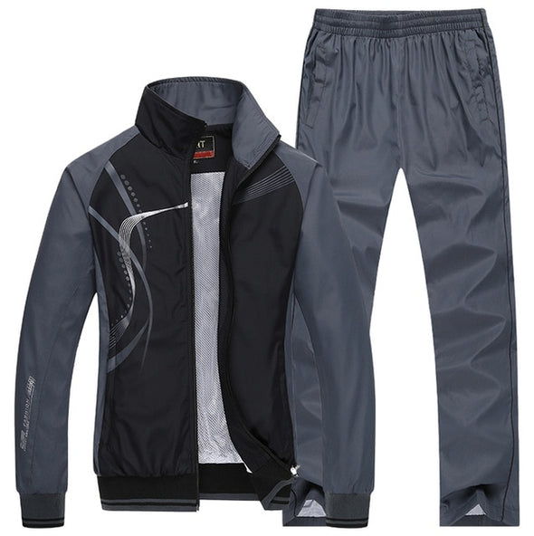 new 2020 plus size L~5XL Mens sportsuits spring autumn hoodies&Sweatshirts Men printed Tracksuits men`s Sportwear Set clothing