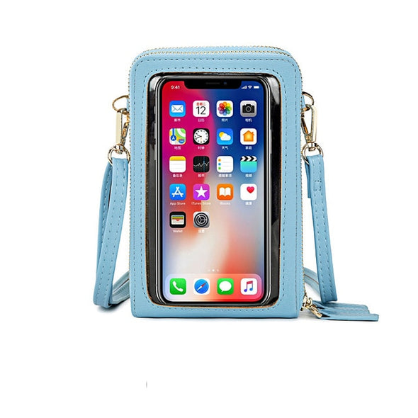 Mini Crossbody Shoulder Bags Women Multi-functional Touchable Cell Phone Pocket Card Purse Ladies Small Bag Female Messenger Bag