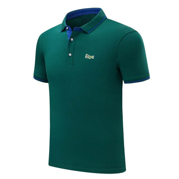 S-4XL New Design 2020 Summer Mens Short Sleeve Polos Shirts Embroidery Logo Casual Cotton Polos Homme Male Clothes Lapel Tops